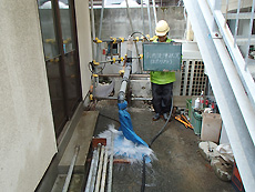 孔内洗浄状況